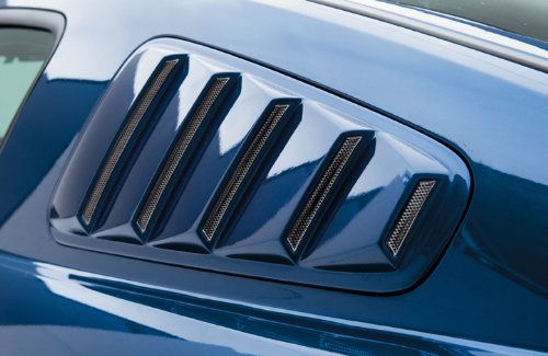 3dCarbon 2005-2009 Mustang Quarter Window Louvers (painted: Dark Blue Effect Clearcoat - DX) Window Louvers 3dCarbon 691014-dx