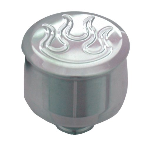 Spectre 4907 Flamed Aluminum Breather Oil Breather & Filter Caps Spectre Performance 4907