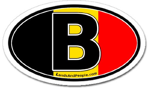 Bumper Stickers, Decals & Magnets LandsAndPeople belgium_0003