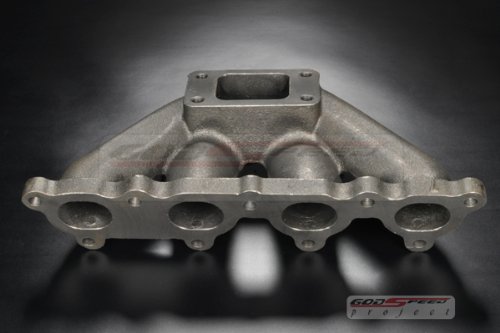 Godspeed Civic CRX D15 D16 T3 T3t4 Flange Cast Turbo Manifold Will Fit All Turbonetics / Godspeed / Garrett / KKK / Cxracing / Precision Turbo Manifolds Godspeed MF-001