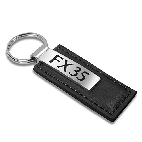Infiniti FX35 Black Leather Key Chain Key Chains Au-Tomotive Gold, INC. AG-KC1540-FX3