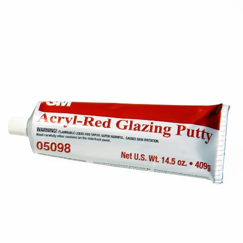 3M 05098 Acryl-Red Glazing Putty Tube - 14.5 oz. Putty 3M 05098