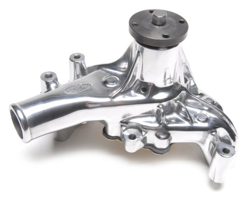 PRW 1435011 Performance Quotient Polished 5/8 Pilot Shaft High Flow Long-Style Aluminum Water Pump for Chevy SB 1969-87 Water Pumps PRW 1435011