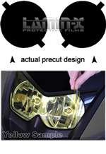 Harley 4 1/2 Round Headlight Film Covers Color: ( YELLOW ) Exterior Accessories Lamin-x HD001Y