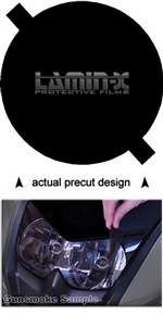 Harley Davidson 7 Round Headlight Cover Color: ( GUNSMOKE ) Exterior Accessories Lamin-x HD003G