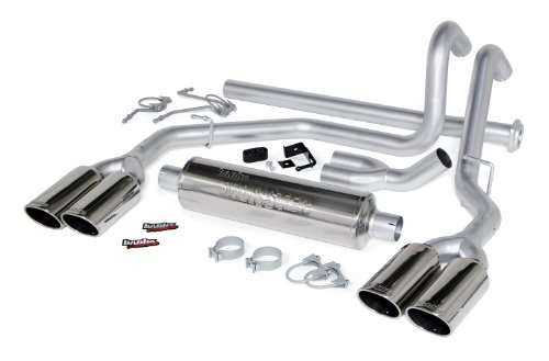 Banks Power 48347 Monster Cat-Back Exhaust System; 3 in. In/Out; Incl. Y-Pipe/Intermediate Pipe/Tailpipe/Muffler/Quad 6x5 in. Obround Polished Tips; Stainless Steel; Duals; Mufflers Banks Power 48347