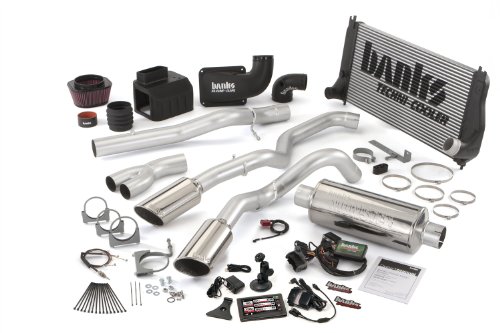 Banks Power 47781 PowerPack System; Performance System; Incl. EconoMind Tuner/Banks iQ/Banks Ram-Air Intake/Techni-Cooler Intercooler/Monster Exhaust; Duals; Cat-Back Systems Banks Power 47781