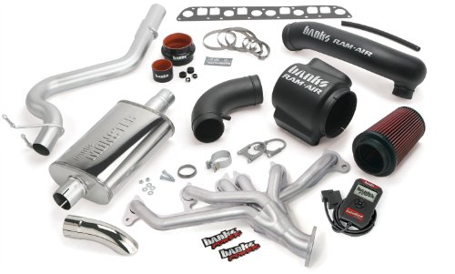 Banks Power 51337 PowerPack System; Performance System; Incl. AutoMindProgrammer/Banks Ram-AirIntake/Torque TubeExhaust Manifolds./Monster Exhaust; Single; Exhaust & Emissions Banks Power 51337