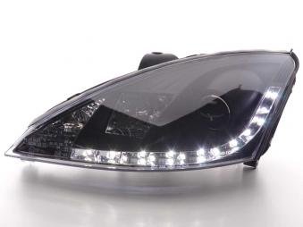 Daylight headlight Ford Focus 3/4/5-door. Yr. 98-01 black Headlight Bulbs & Assemblies FK Automotive FKFSFO010007