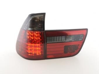 Led Taillights BMW X5 Typ E53 Yr. 98-02 black/red Tail Light Assemblies FK Automotive FKRLXLBM010015