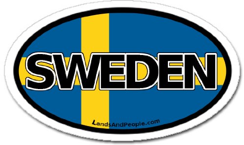 Bumper Stickers, Decals & Magnets LandsAndPeople sweden_0002