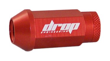 Drop Engineering ALG-RD-15 Red Aluminum Lug Nut (M12 x 1.5 Thread Size) - Set of 16 Lug Nuts Drop Engineering ALGRD15