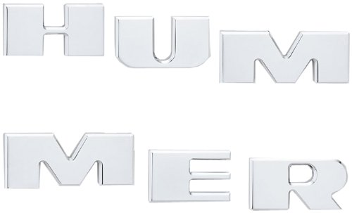 Defenderworx H2PPC05026 'Hummer H2' Bumper Letter Inserts - 6 Piece Grille Inserts DefenderWorx H2PPC05026
