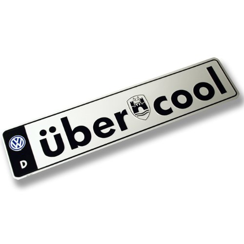 VW UBER COOL LICENSE PLATE Covers VW 19978