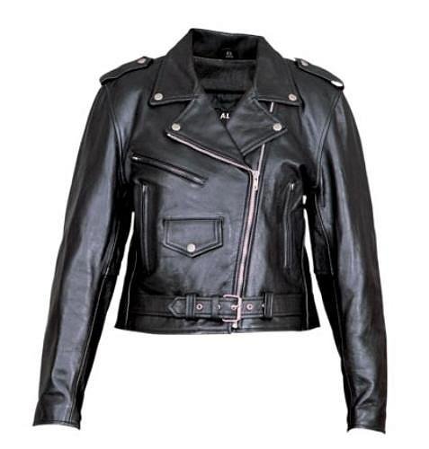 Ladies Lambskin Motorcycle Jacket - L - AL2100 Jackets & Vests Allstate Leather AL-2100