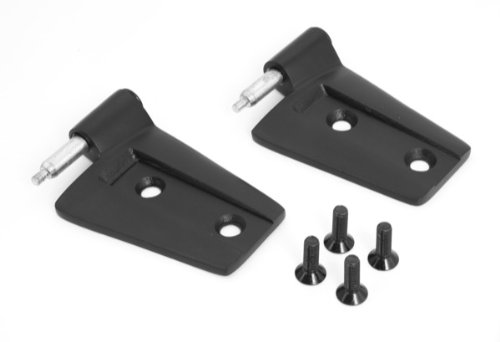 Jeep Wrangler JK Driver Side Black Steel Door Hinges-Pair (2007-2011) Doors Rugged Ridge 11202.23