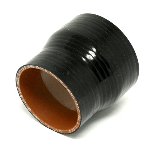 3.25 - 3.5 Silicone Reducer Coupler Hose 3-Ply Reinforced Black Oils & Fluids AutoGrimmig SR-325-350