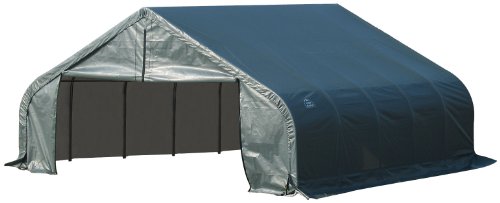 ShelterLogic 82244 Green 22'x28'x12' Peak Style Shelter Cargo Management ShelterLogic 82244