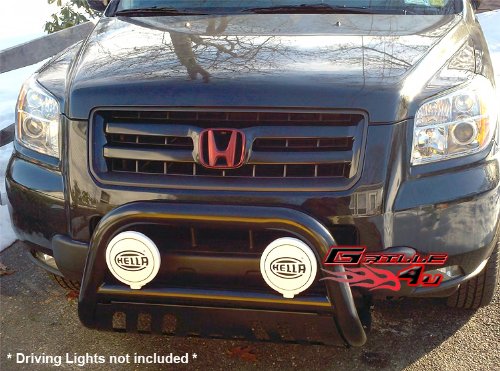 APS BB-HAK029B Black Bull Bar Bolt Over for select Honda Ridgeline Models Grille & Brush Guards APS BB-HAK029B