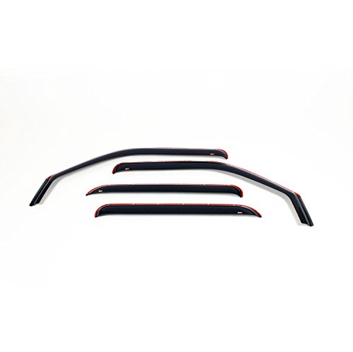 Wade 72-88421 Smoke In-Channel Wind Deflector - 4 Piece Body Wade 72-88421