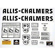 AC WD45 Diesel: Mylar Decal Set Decals Steiner Tractor Parts DEC383