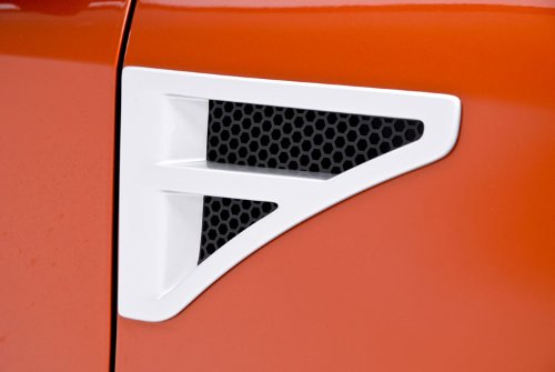 3dCarbon 2007-2010 EDGE- Fender Vents (Pair) w/ Octagon Grille (painted: Platinum Matt - Wheel - M7048) Body 3dCarbon 691524-M7048