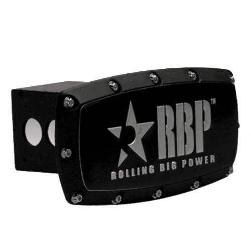 RBP RBP-111 Black Powder Coat Hitch Cover with Aluminum Emblem Hitch Covers RBP RBP-111