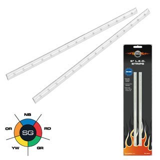 Streetglow MCLST9YW Yellow 9 Motorcycle LED Strip Performance Parts & Accessories Streetglow MCLST9YW