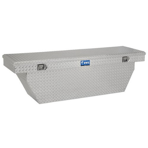 UWS TBSD-69-LBTA 69 Single Lid Extra Wide Deep Crossover Tool Box with Beveled Insulated Lid Truck Bed Toolboxes UWS TBSD69LBTA
