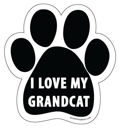 I Love My Grandcat Paw Magnet Refrigerator Magnets Fundraising4pets PAW115