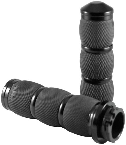Avon Chrome Fly By Wire Air Cushion Grips for 1981-2011 Harley Davidson Grips Avon Grips AIR-91-FLY