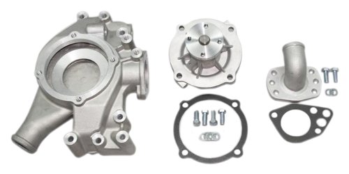 PRW 1474400 Performance Quotient As-Cast 5/8 Pilot Shaft High Flow Aluminum Water Pump for Mopar 361-440, 1958-71 Hemi and BB 68-79 Water Pumps PRW 1474400