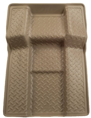 Husky Liners Custom Fit Molded Center Walkway Between 2nd Row Bucket Seats for Select Chevrolet/Cadillac/GMC Models (Tan) Custom Fit Husky Liners 81423