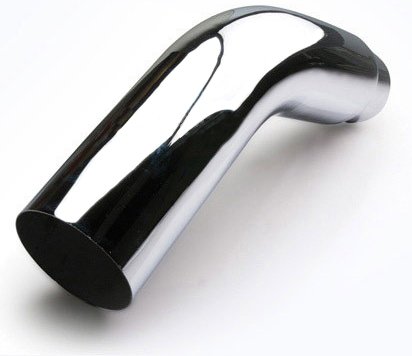 GP 5 OD Large Polished Chrome Elbow Diesel Truck Exhaust Tip Turbo SUV Big Extension Pipes Greyhound Performance CM-405099