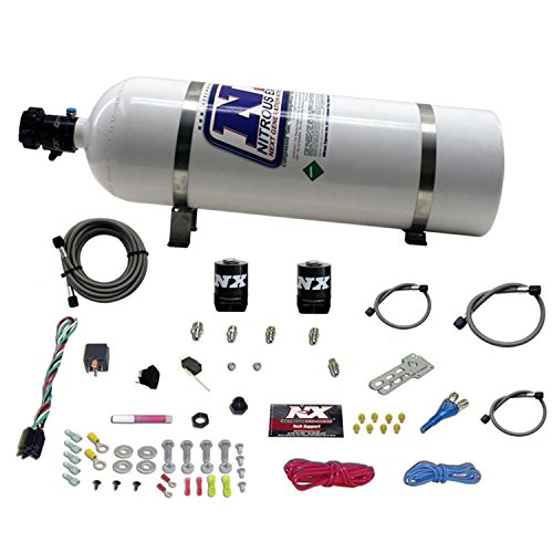 Nitrous Express 20922-15 35-150 HP EFI Single Nozzle System with 15lbs. Bottle for Ford Fuel System Nitrous Express 2092215