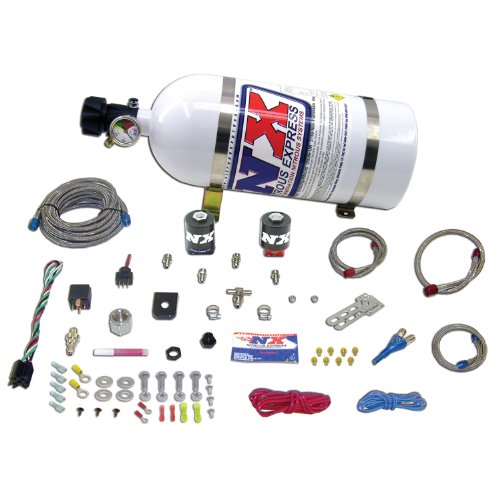 Nitrous Express 20923-12 35-75 HP Sport Compact EFI Single Nozzle System with 12 lbs. Composite Bottle Fuel System Nitrous Express 2092312