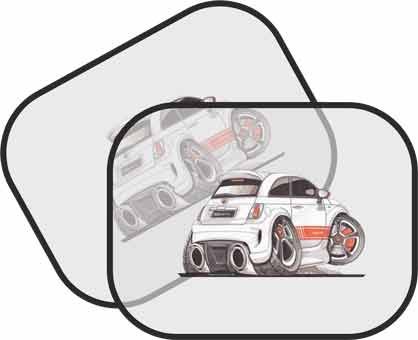 Koolart KA-SS2399 Fiat 500 Abarth Car Car Sunscreen Sunshades Eminence KA-SS2399