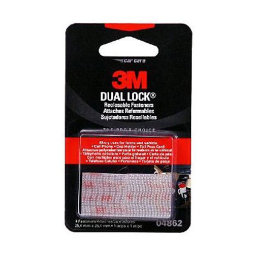 3M 04862 Dual Lock Clear 1 x 1 Reclosable Fastener Fasteners 3M 04862