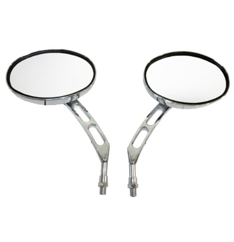 Chrome Billet Oval Motorcycle Mirrors for Suzuki Boulevard C50, M50, S40 Mirrors vipcycle M2181-CO