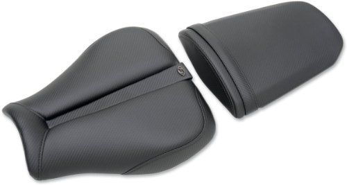 Saddlemen Gel-Channel Track - CF One-Piece Solo Seat with Rear Cover 0810-T014 Seat Covers Saddlemen 0810T014