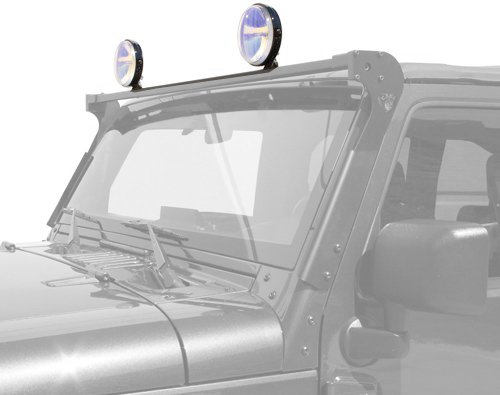 Carr 210881 XRS Black Powder Coated Light Bar for CJ7/YJ Wrangler Light Bars Carr's 210881