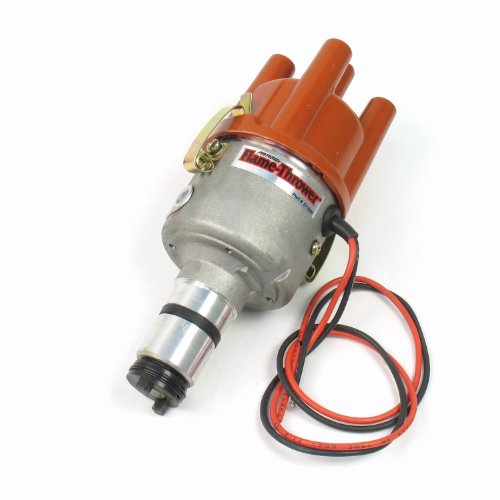 Pertronix D189604 Flame-Thrower VW Type 1 Engine Plug and Play 6 Volt Negative Ground Non Vacuum Cast Electronic Distributor with Ignitor Technology Distributors Pertronix D189604