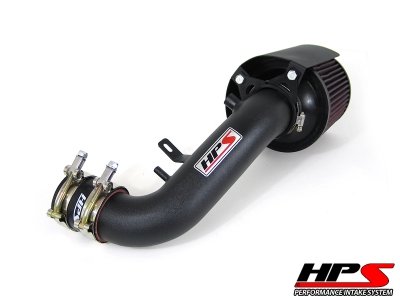 HPS (27-147WB) Short Ram Air Intake Kit, Wrinkle Black Air Intake HPS 27-147WB