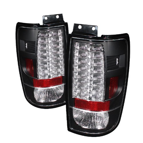 Ford Expedition 1997 1998 1999 2000 2001 2002 Version 2 LED Tail Lights - Black Exterior Accessories Spyder Auto SG-0289