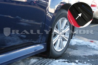 Rally Armor 2010+ Subaru Legacy Black /Silver Mud Flaps & Splash Guards Rally Armor MF14-UR-BLK/SIL