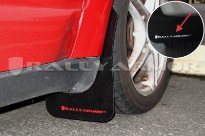 Mud Flaps & Splash Guards Rally Armor MF4-UR-BLK/WH