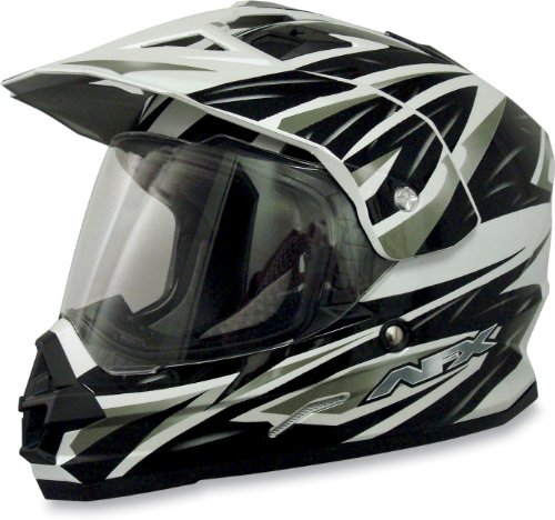 AFX FX-39 Graphics Helmet , Size: Sm, Primary Color: Silver, Distinct Name: Silver Multi, Helmet Type: Offroad Helmets, Helmet Category: Offroad, Gender: Mens/Unisex 0110-2491 Helmets AFX 0110-2491
