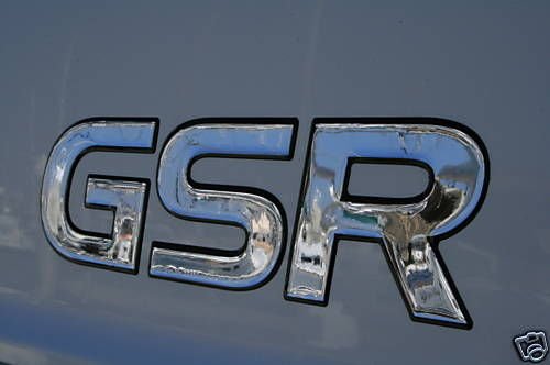 Bumper Stickers, Decals & Magnets 3D Lettering S SPORTS - CHROME CENTER/BLACK OUTLINE
