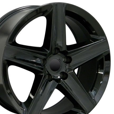 Grand Cherokee Style Wheels Fits Jeep - Black 20x9 Set of 4 Replica OE Wheels / Wheel1x 8538017