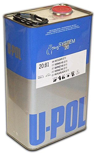 U-Pol Products 2812 Clear System 2081 Hs Coat Paint - 5 Liter Touchup Paint U-Pol 2812